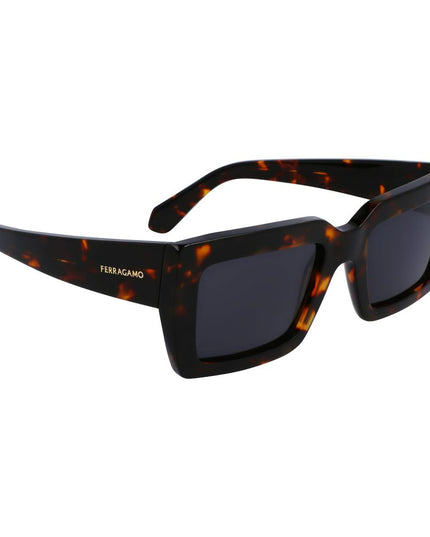 Ferragamo Brown Acetate Sunglasses