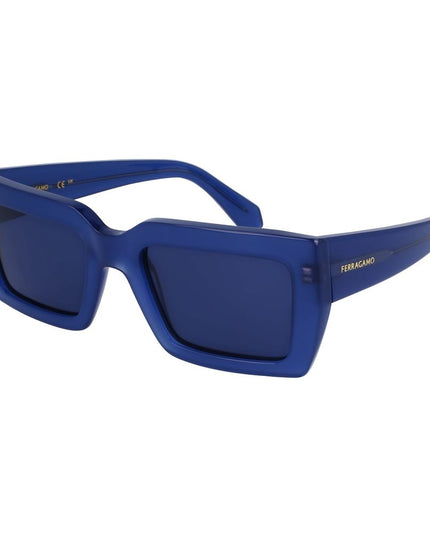 Ferragamo Blue Acetate Sunglasses