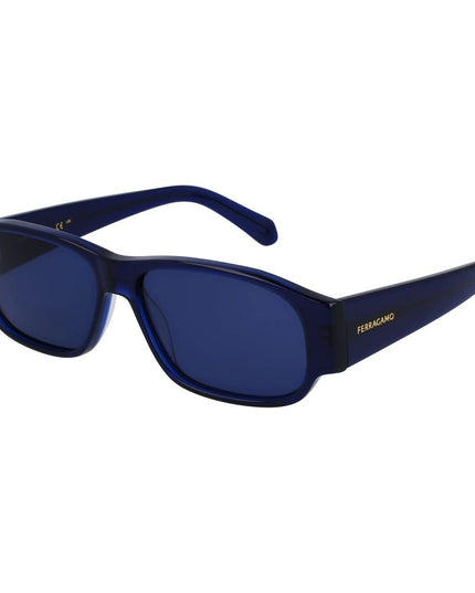 Ferragamo Blue Acetate Sunglasses