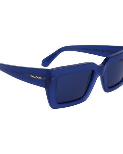 Ferragamo Blue Acetate Sunglasses