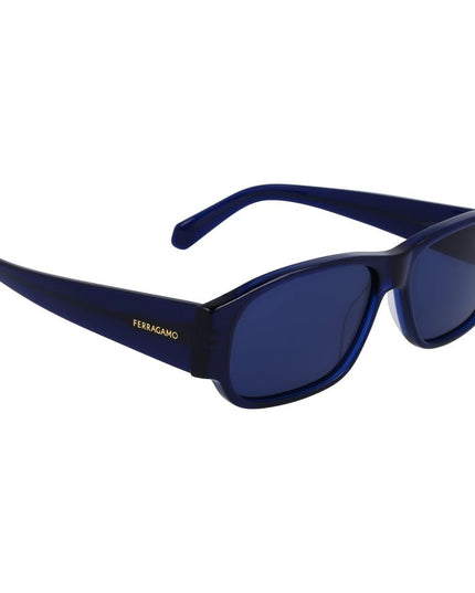 Ferragamo Blue Acetate Sunglasses