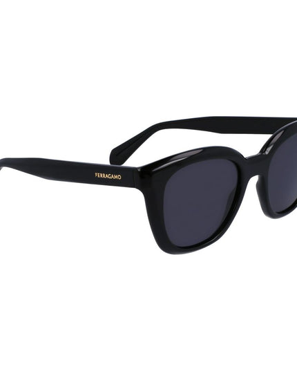 Ferragamo Black Injected Sunglasses