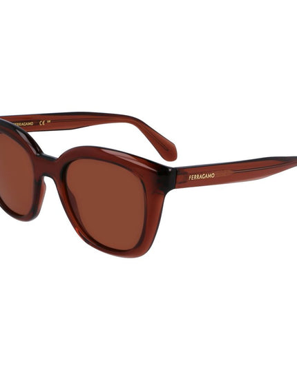 Ferragamo Brown Injected Sunglasses