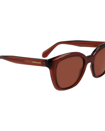 Ferragamo Brown Injected Sunglasses