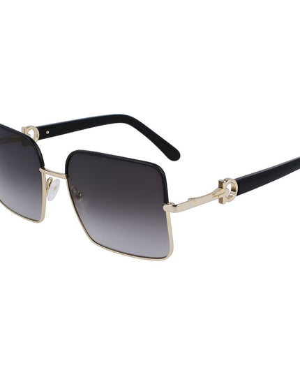 Ferragamo Gold Metal Sunglasses