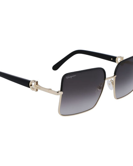 Ferragamo Gold Metal Sunglasses