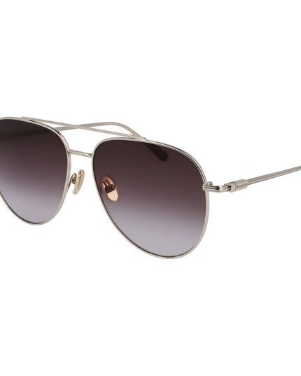 Ferragamo Gold Metal Sunglasses