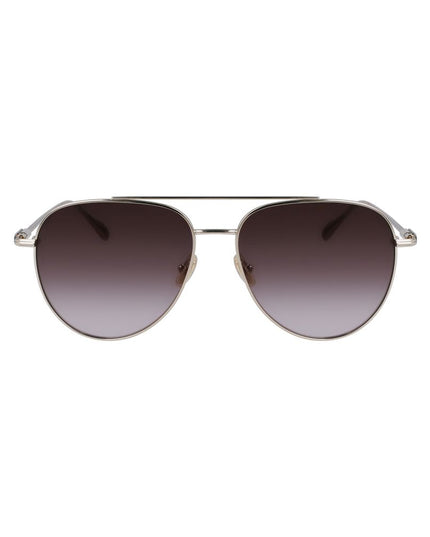 Ferragamo Gold Metal Sunglasses