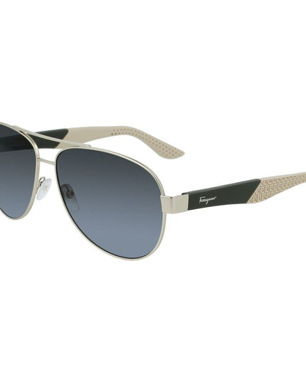 Ferragamo Gold Metal Sunglasses