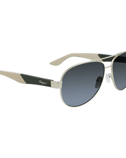 Ferragamo Gold Metal Sunglasses