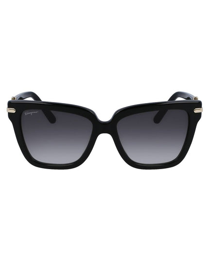 Ferragamo Black Acetate Sunglasses