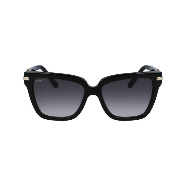 Ferragamo Black Acetate Sunglasses