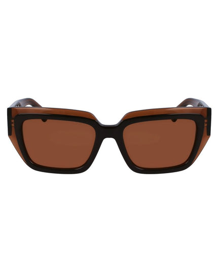 Ferragamo Brown Acetate Sunglasses