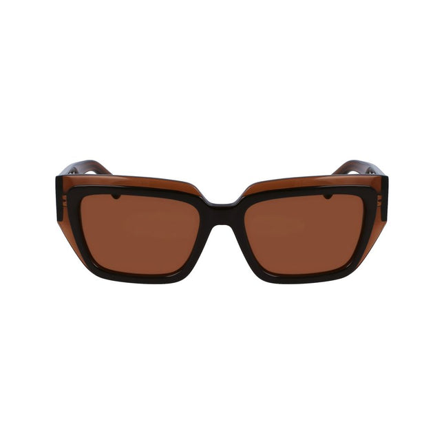 Ferragamo Brown Acetate Sunglasses