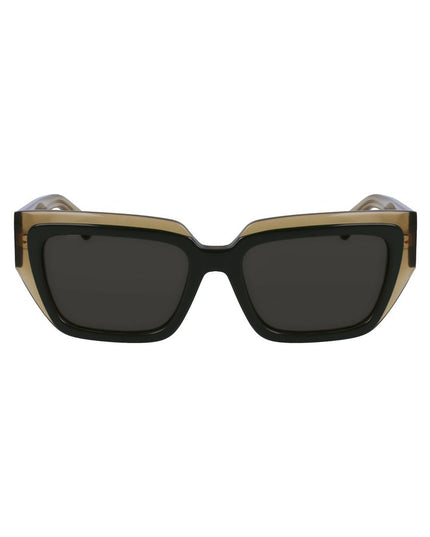 Ferragamo Green Acetate Sunglasses