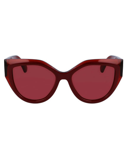 Ferragamo Red Acetate Sunglasses
