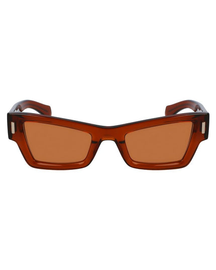Ferragamo Brown Acetate Sunglasses