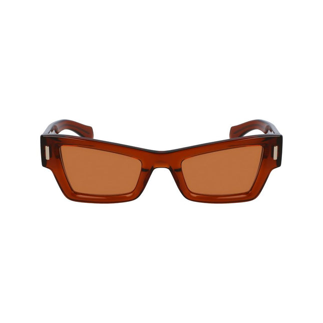 Ferragamo Brown Acetate Sunglasses