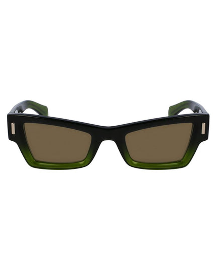 Ferragamo Green Acetate Sunglasses