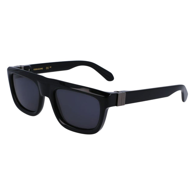 Ferragamo Black Acetate Sunglasses