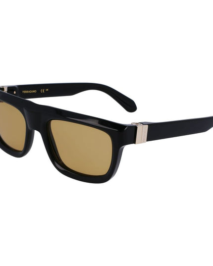 Ferragamo Black Acetate Sunglasses