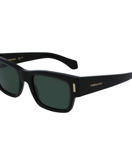 Ferragamo Black Acetate Sunglasses