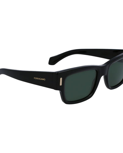 Ferragamo Black Acetate Sunglasses