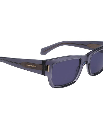 Ferragamo Gray Acetate Sunglasses