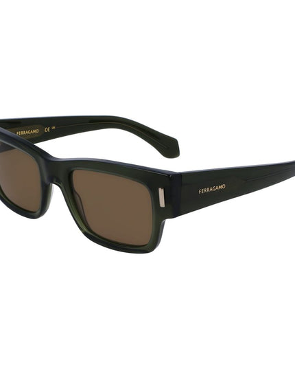 Ferragamo Brown Acetate Sunglasses