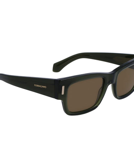 Ferragamo Brown Acetate Sunglasses
