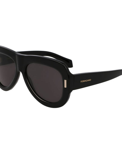 Ferragamo Black Acetate Sunglasses
