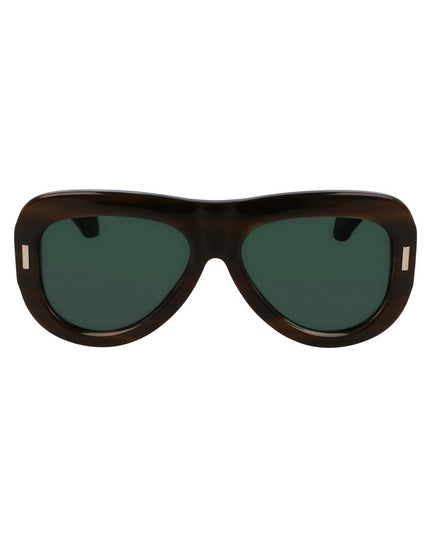Ferragamo Green Acetate Sunglasses
