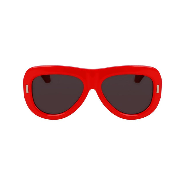 Ferragamo Red Acetate Sunglasses