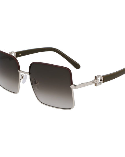 Ferragamo Gold Metal Sunglasses