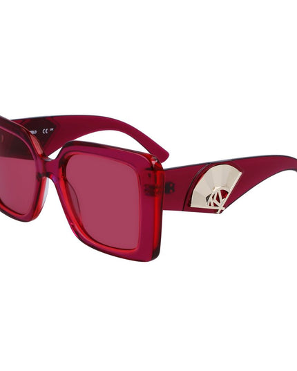 Karl Lagerfeld Red Acetate Sunglasses