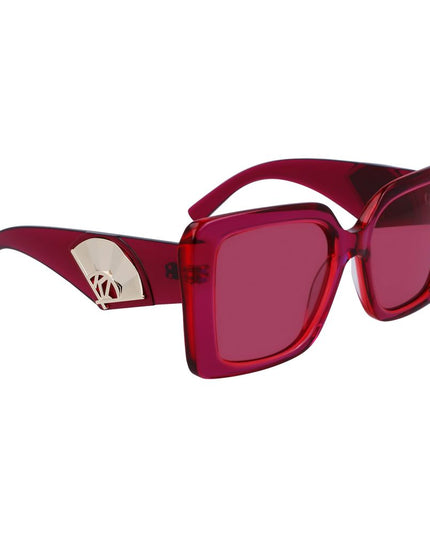 Karl Lagerfeld Red Acetate Sunglasses