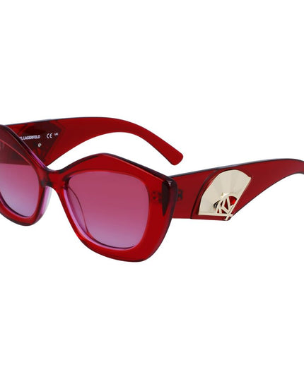 Karl Lagerfeld Red Acetate Sunglasses