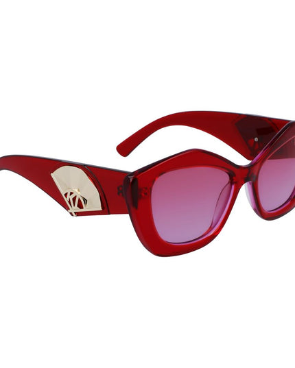Karl Lagerfeld Red Acetate Sunglasses