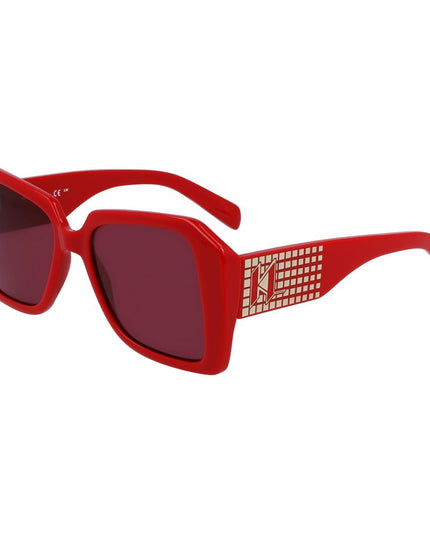 Karl Lagerfeld Red Injected Sunglasses