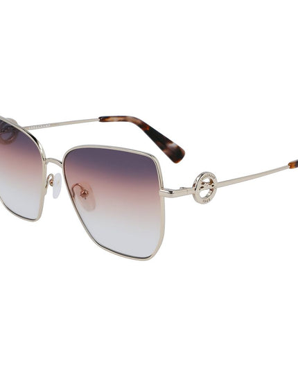 Longchamp Gold Metal Sunglasses