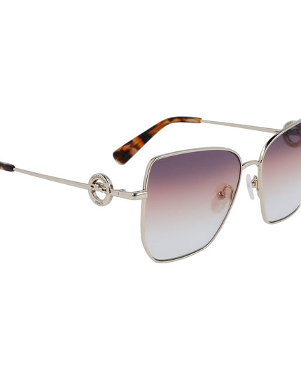 Longchamp Gold Metal Sunglasses