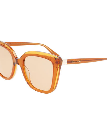 Longchamp Orange Acetate Sunglasses