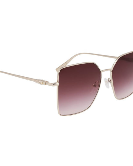 Longchamp Gold Metal Sunglasses