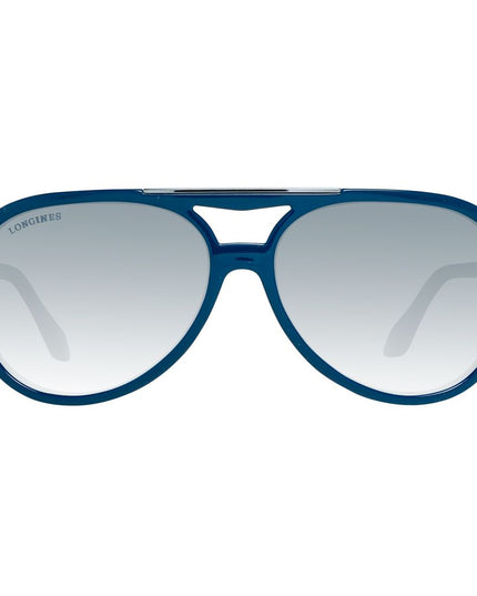 Longines Blue Plastic Sunglasses