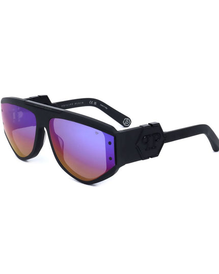 Philipp Plein Black Acetate Sunglasses