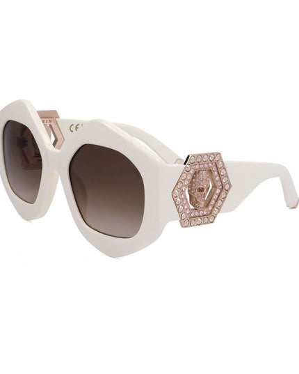 Philipp Plein White Acetate Sunglasses