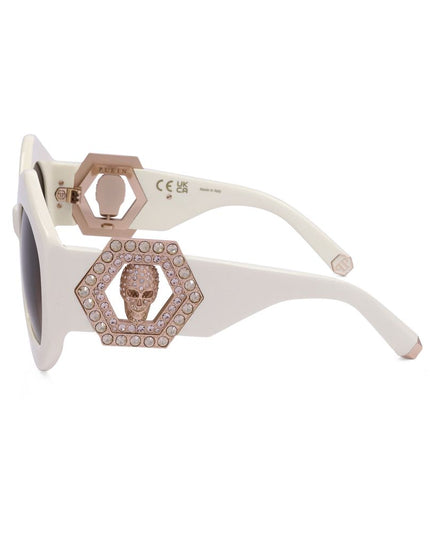 Philipp Plein White Acetate Sunglasses