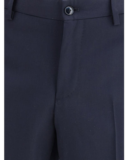 Giorgio Armani Blue Fleece Wool Two-Piece Suit