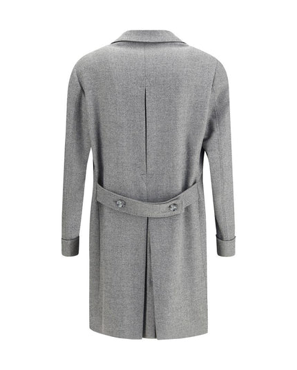 Gi Capri Gray Fleece Wool Coat