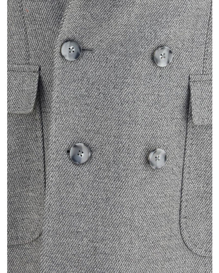 Gi Capri Gray Fleece Wool Coat